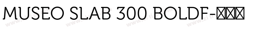 MUSEO SLAB 300 BOLDF字体转换